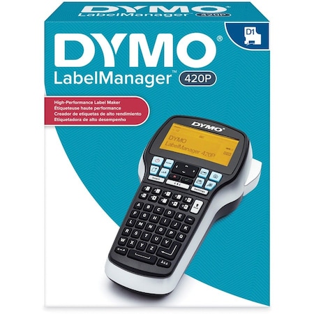 Sanford Dymo Electronic Label Maker, DYM1768815, Black & Silver, Tape Print Media 1768815