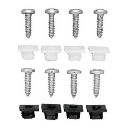 Custom Accessories Fastener Licns Blk Set/4 93323
