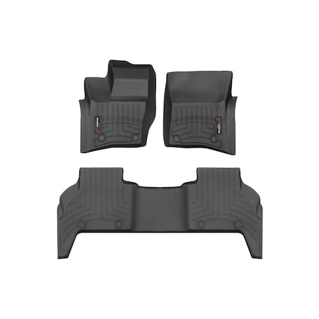 Weathertech Black, Front and Rear Floorliners 441629-1-3