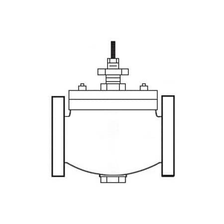 Schneider Electric VB: 4 in. 2W. Globe. FLG. UO. BR. 145 cv VB-9213-0-5-14