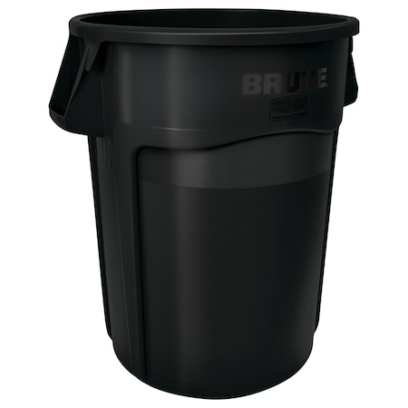 Rubbermaid Commercial Executive Series 32 gal Round Heavy Duty Plastic Can, Black, None, Plastic, Not Applicable 1867531
