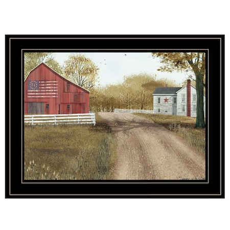 Homeroots Summer in the Country 2 Black Framed Print Wall Art 404445