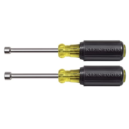 Klein Tools Nut Driver Set, Magnetic Nut Drivers, 3-Inch Shafts, 2-Piece 630M