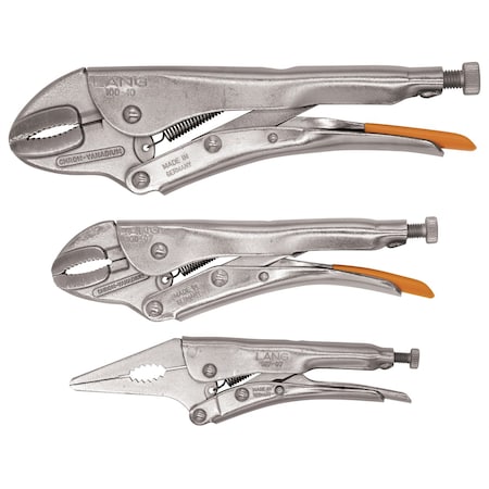 Lang 3Pc Common Locking Pliers Set LNG901