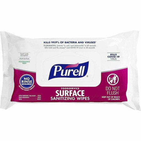 Purell Sanitizing Wipes, 72 ct, Soft Pack, PK12 9371-12