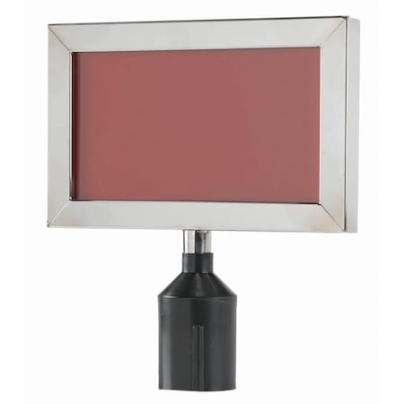 Aarco Form-A-Line Horizontal Sign Frame, Top Loading, Chrome, 8 5/8''Hx44 1/8''W HSF811C