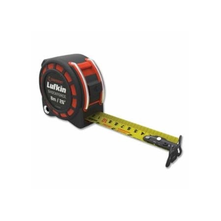 Crescent Lufkin Shockforce Nite Eye Dual-Sided Tape Measure, 1-3/16 in W x 25 ft L, CME Blade 182-L1125CME-02
