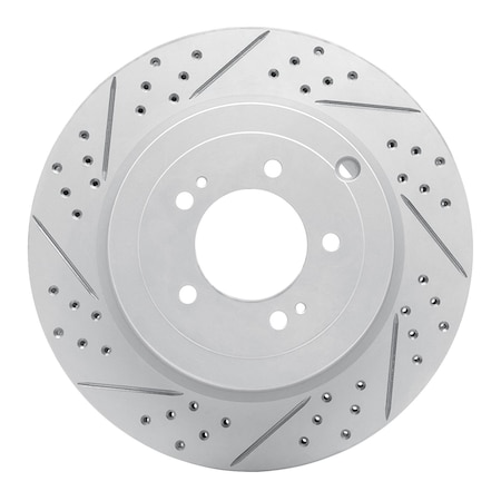 Dynamic Friction Co DFC Geoperformance Rotor - Drilled and Slotted 830-72042L
