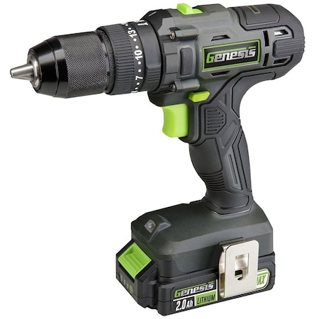 Richpower Genesis G20 Max Hammer Drill, Battery Included, 20 V, 2 Ah, 1/2 in Chuck, Ratcheting Chuck GLHD20B