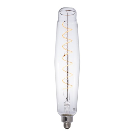 Bulbrite 40W Equivalent Amber Light ET25 Dimmable LED Grand Filament Tubular Shaped Nostalgic Light Bulb 776301