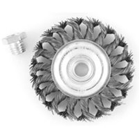 Vulcan 694341OR Wire Wheel Brush, 4 in Dia, 5/8-11 Threaded Arbor PTA250524/694341O