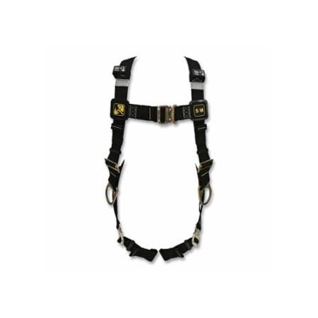 Miller H500 Welding Harness, Back and Side D-Rings, S/M, Quick Connect Leg and Chest Buckles 493-H5WS1S1