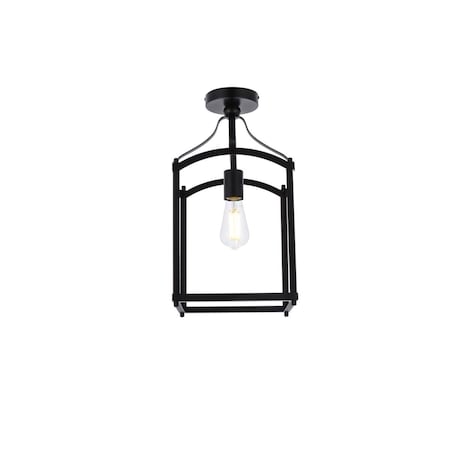 Cling Janet 1 Light Flush Mount, Black CL2960214