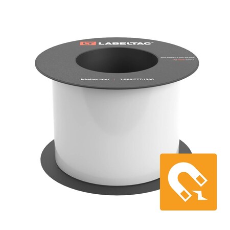 Labeltac Magnetic Supply 4in x 25ft LT9, White LT402M-C