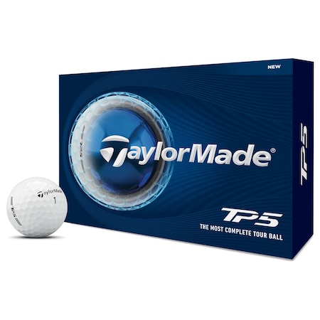 Taylormade TP5 White Golf Balls, 12PK 112408