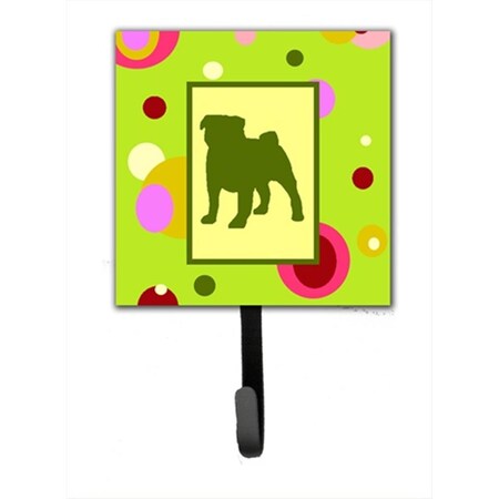 Carolines Treasures 4.25 x 6 in. Pug Leash Or Key Hook CK1053SH4