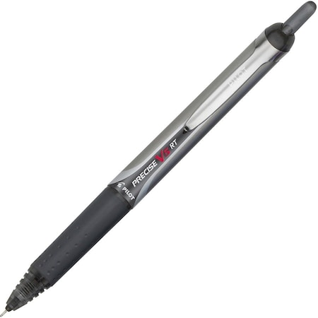 Pilot Precise V5RT Retractable Roller Ball Pen, Black Ink, .5mm, Dozen 26062