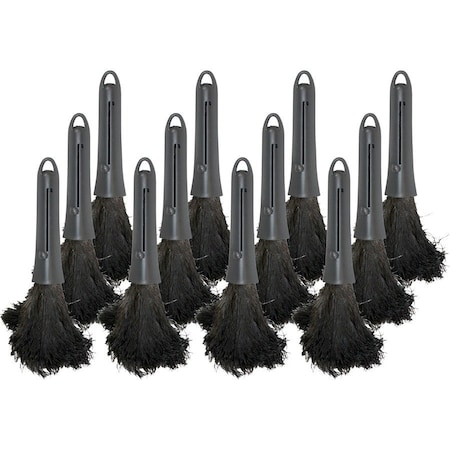 Genuine Joe Retractable Feather Duster - Plastic Handle, 12PK GJO90218CT