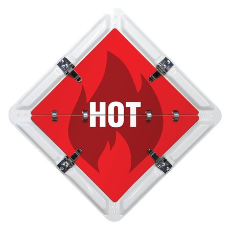 Ident-O-Flip TEMPERATURE Sign, 3 pages FC1003WH