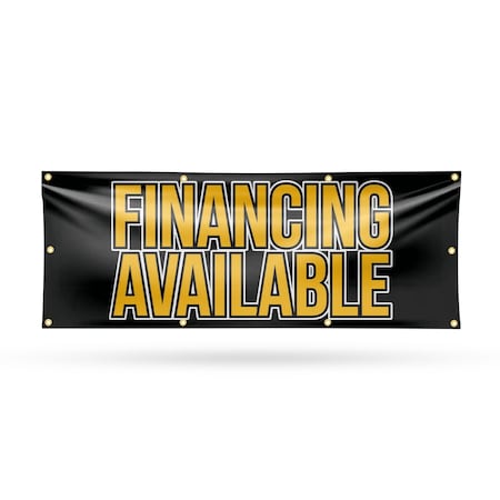 Signmission Financing Available, 36 Inch x 96 Inch, Vinyl Banner B-96-30626