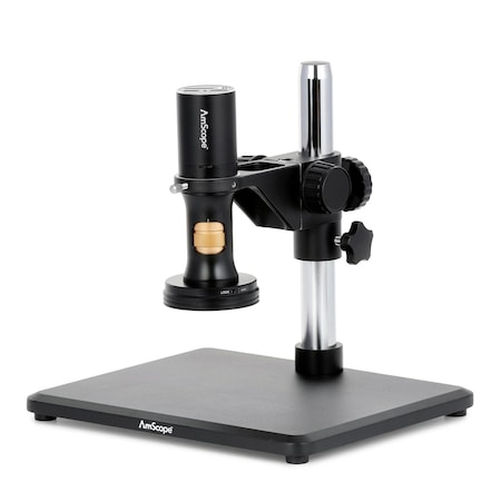 Amscope DM756 1080p HDMI All-in-One Digital Microscope 0.35X-5.6X w/Zoom Optics on Table Stand DM756H2A-TS