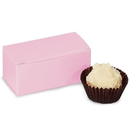 Nashville Wraps Pink Candy Truffle Boxes, 2-5/8x1-5/16x1-1/4, Holds 2, 50PK TC2P