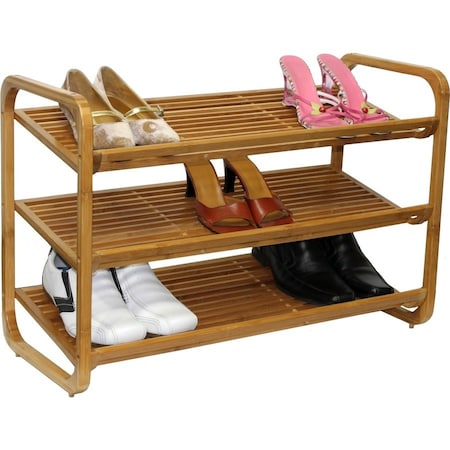 Oceanstar SR1231 Bamboo Shoe Rack - 3 Tier SR1231