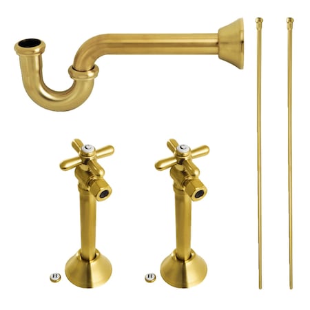 Kingston Brass Plumbing Supply Kit Combo, Brushed Brass KPK807