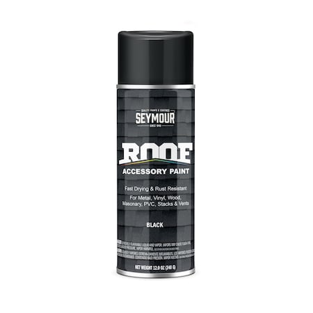 Seymour Of Sycamore Seymour Roof Accessory Paint, Flat Black 16-1706