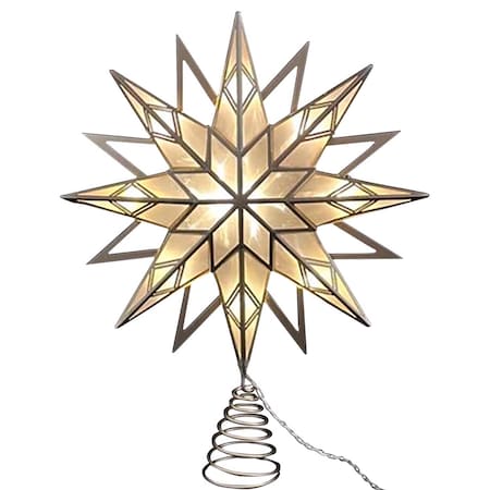 Celebrations LED Warm White Star Tree Topper 12 in. 49926-71