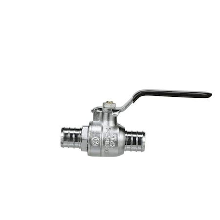 Zurn Low Lead - 3/4in x 3/4in Barb - 1/4 Turn Ball Valve - Plated QQBV44GX