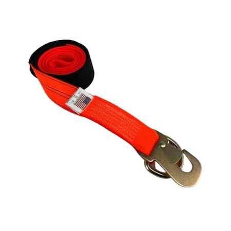 Safe N Secure safensecure/2x8/WheelLiftStrapw/FlatSnapHook&DRing TOW-100FSHWDRCSL-DW
