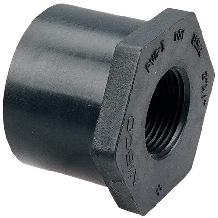 Nibco 4518-3 3x1 Flush Spigot x Thread Reducer Bushing PVC 80 CA14800