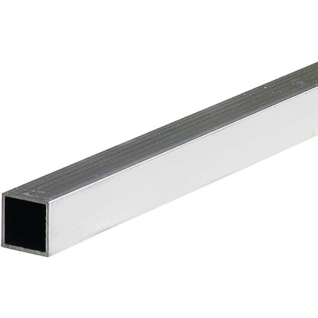 M-D Building Products Tube, 8 ft L, Aluminum, Mill 59477