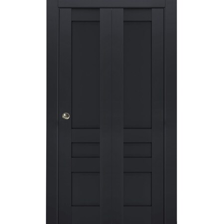 Sartodoors Sliding Closet Bi-fold Doors Solid Core Modern Interior VEREGIO7411BF-ANT-72 x 80 (2* 36x80)