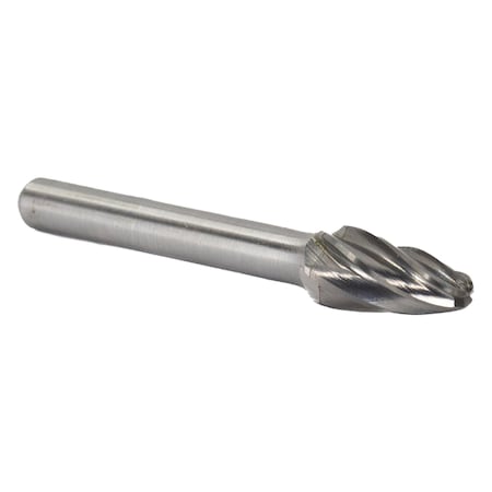 Drill America SF-5NF 1/2" X 1" Tree Carbide Bur 1/4" Shank for Aluminum DULSF5NF