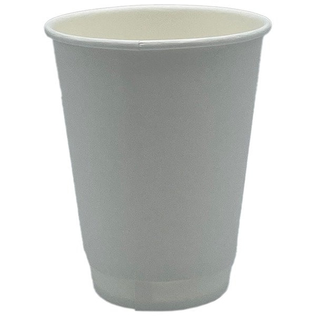 Zoro Select Disposable Hot Cup, 12oz, White, PK500 EHCDW12-W