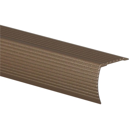 Swivel 1-0.12 x 36 in. Frost King Stairnose, Satin Cocoa SW3238238