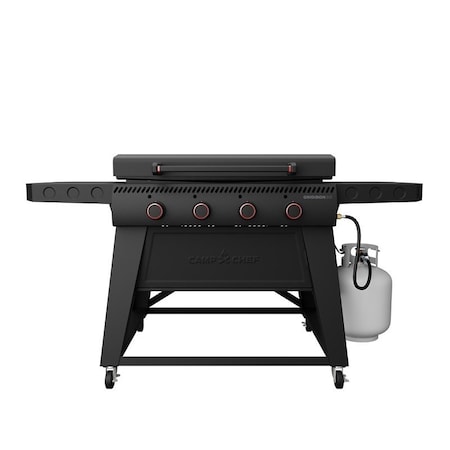 Camp Chef Gridiron 36 Series Flat Top Griddle Grill, 48,000 Btu, 4-Burner, 634 sq-in Primary Cooking Surface FTG36