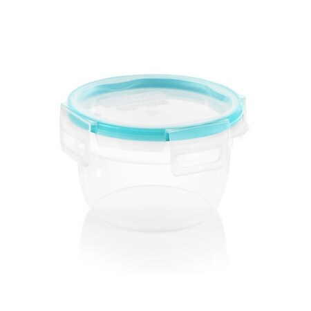 Snapware Food Container, 3.86 Cups Capacity, Plastic, Clear, 6-1/2 in Dia, 3 in H 1109968
