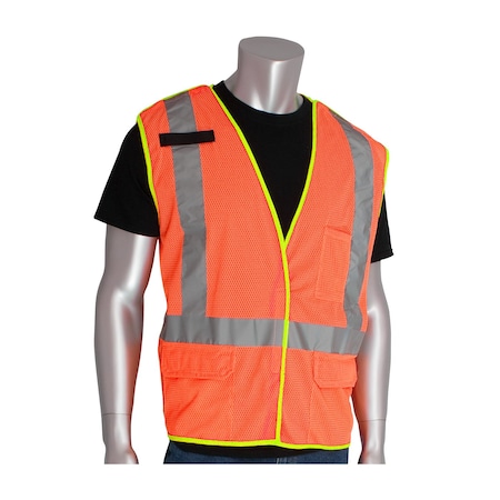Pip ANSI Type R Class 2 and CAN/CSA Z96 X-Back Breakaway Mesh Vest 302-0210-OR/M
