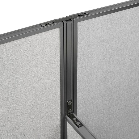 Global Industrial Interion High-Low Three Way Kit For Two 64" High Panel With Cable 240258P