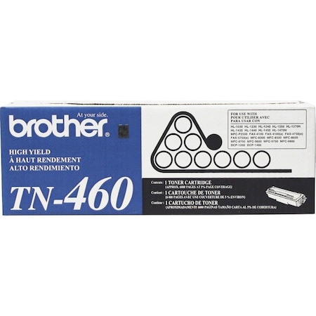 Brother Brother TN460 Original Toner Cartridge - Laser - 6000 Pages - Black - 1 Each TN460