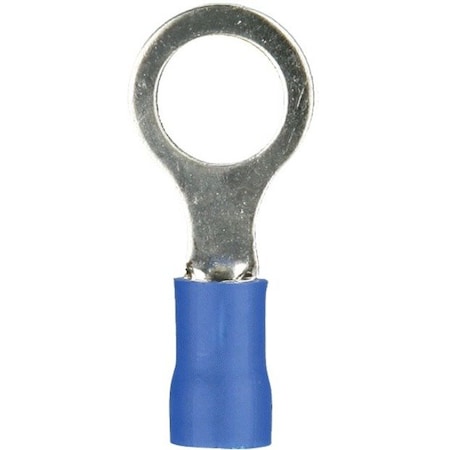 Metra Electronics 16-14 Gauge 3/8 Inch Blue Vinyl Ring Terminal BVRT38