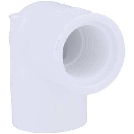 Charlotte Pipe And Foundry 1/2'' Slip x 1/2'' Female Schedule 40 90 Deg. PVC Elbow, 1/4 Bend PVC 02301 0600HA