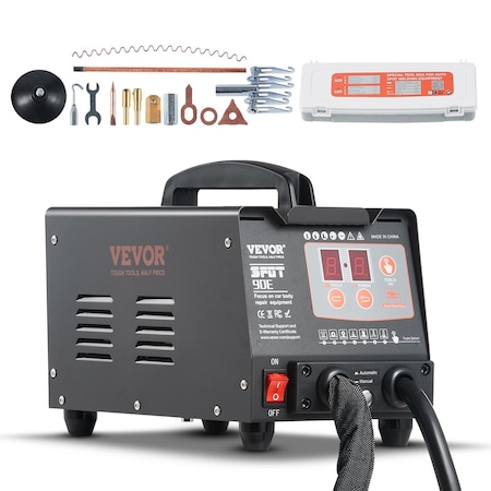 Vevor Stud Welder Dent Repair Kit 220V 3KW Spot Welder Dent Puller with 7 Modes 90E