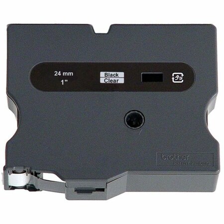 Brother Label, Black/Clear, .94" x 49.2 ft. TX1511