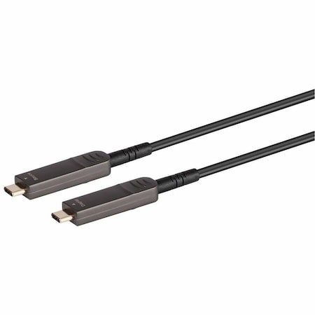 Monoprice SLIMRUN AV USB 3.1 TYPE-C TO TYPE-C VIDEO-ONLY CABLE, 50FT, 4K@60HZ, FIBER OPTIC, AOC 38579