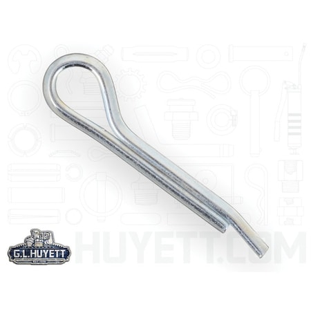 Huyett Hammerlock Cotter Pin, Zinc Plated Carbon Steel, 0.250 in Dia x 1.500 in Effective Length CPHZ-250-1500