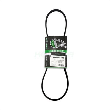 Kobra Serpentine Belt For Ford F-150 Explorer Mitsubishi Outlander Taurus Mustang Expedition KBR-4PK932EE